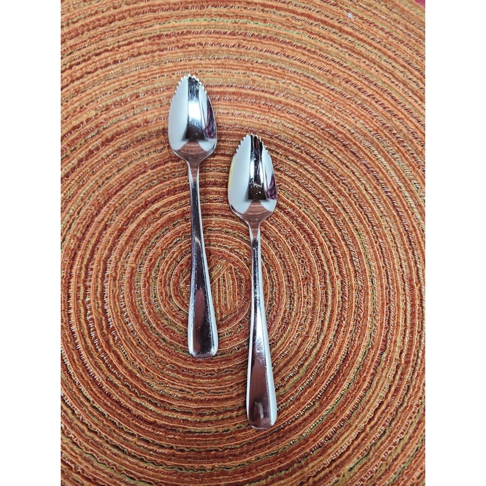 Vintage Citra Products Mini Grapefruit Spoons Set Of 2 Made In Japan